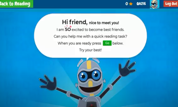 Reading Placement Tool – bài kiểm tra trình độ đọc ban đầu trong Raz-plus, Raz-kids